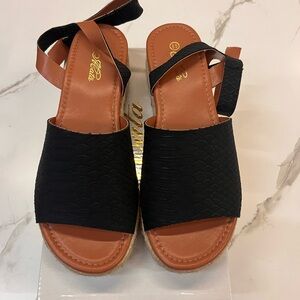 Black High Top Sandals